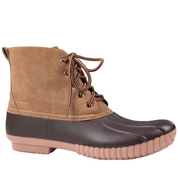 Simply Southern Shoes Lace Suede Brown Duck Boots By Simply